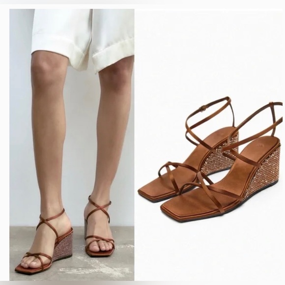 Crystal wedge sandals - Picture 7 of 9